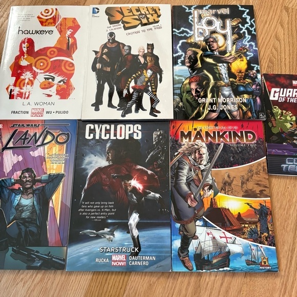 Marvel and DC Comic Book Collection Hawkeye LA Woman Star Wars Lando Cyclops - Picture 3 of 11